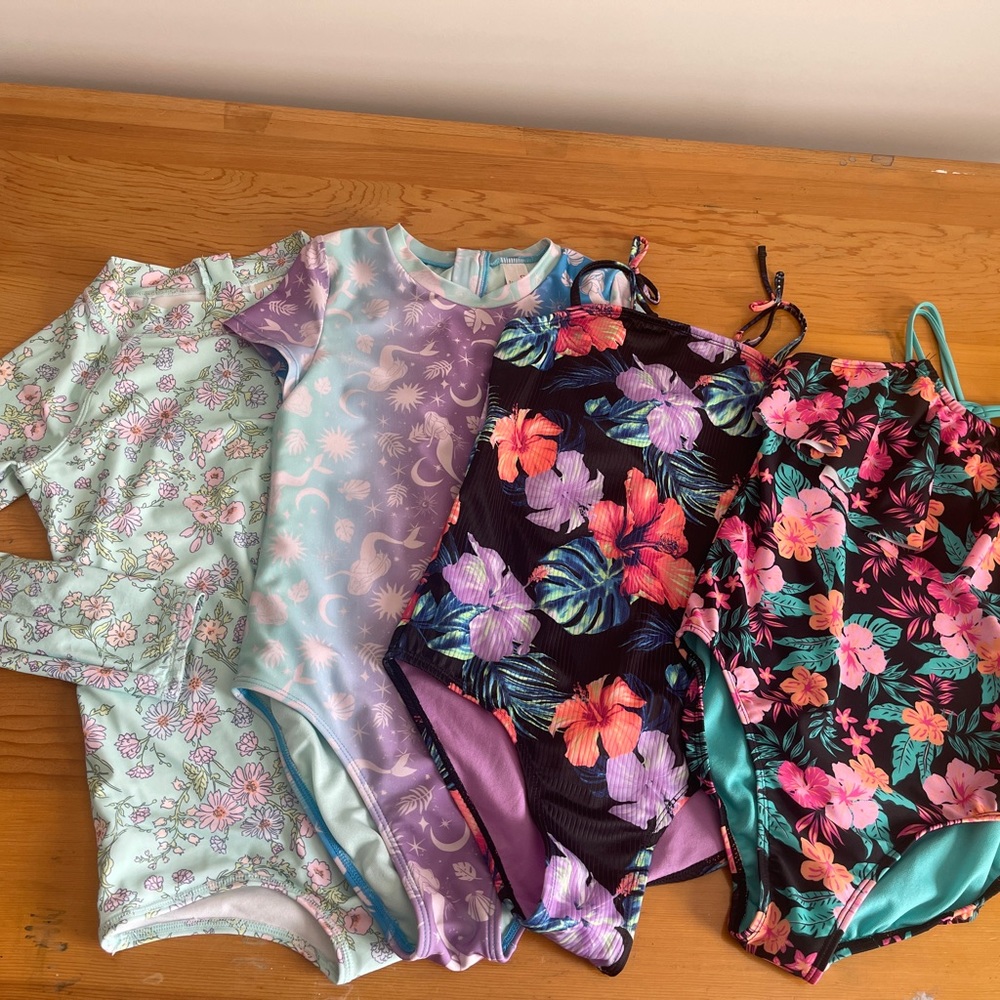 Lot of girls Bathing Suits Sizes 10 to 14